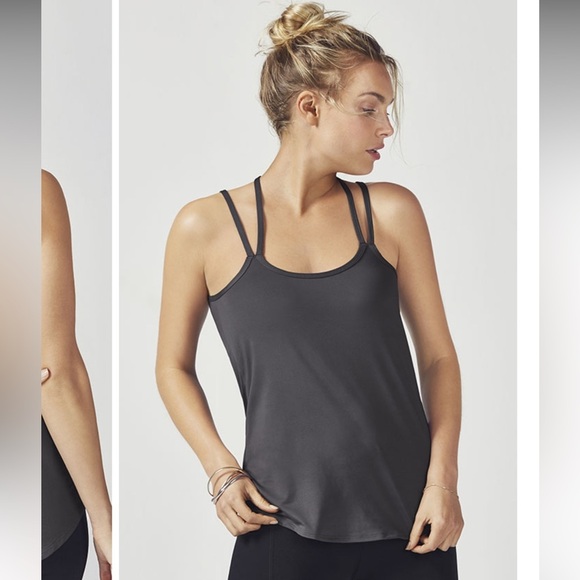 Grey Fabletics strappy tank top Size Medium - Picture 1 of 7